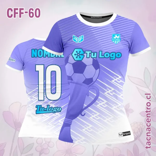Camiseta de Futbol Femenino Pelota Rosada 3 Camiseta de Futbol Femenino Pelota lila