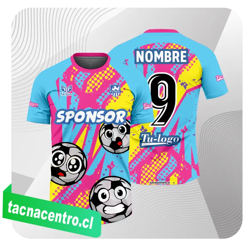 camisetas de futbol para niños modelo personalizado sublimacion chile