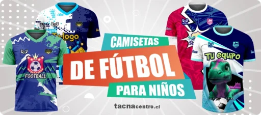 camisetas de futbol para niños personalizados con sublimacion venta por mayor chile