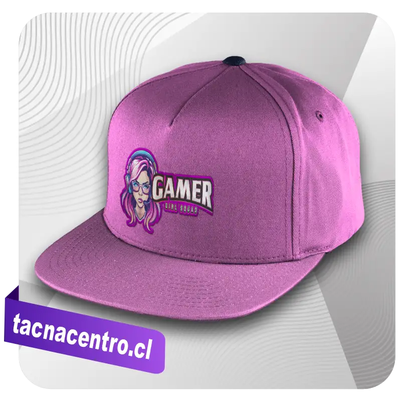 gorra snapback rosa corporativa personalizada