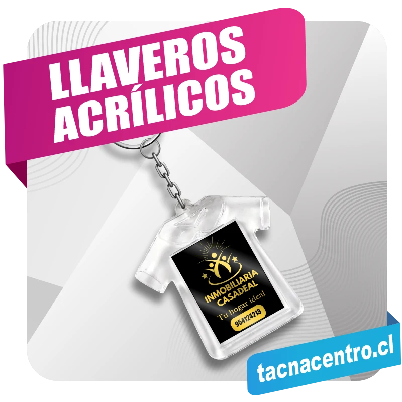 llaveros personalizados de acrilico chile