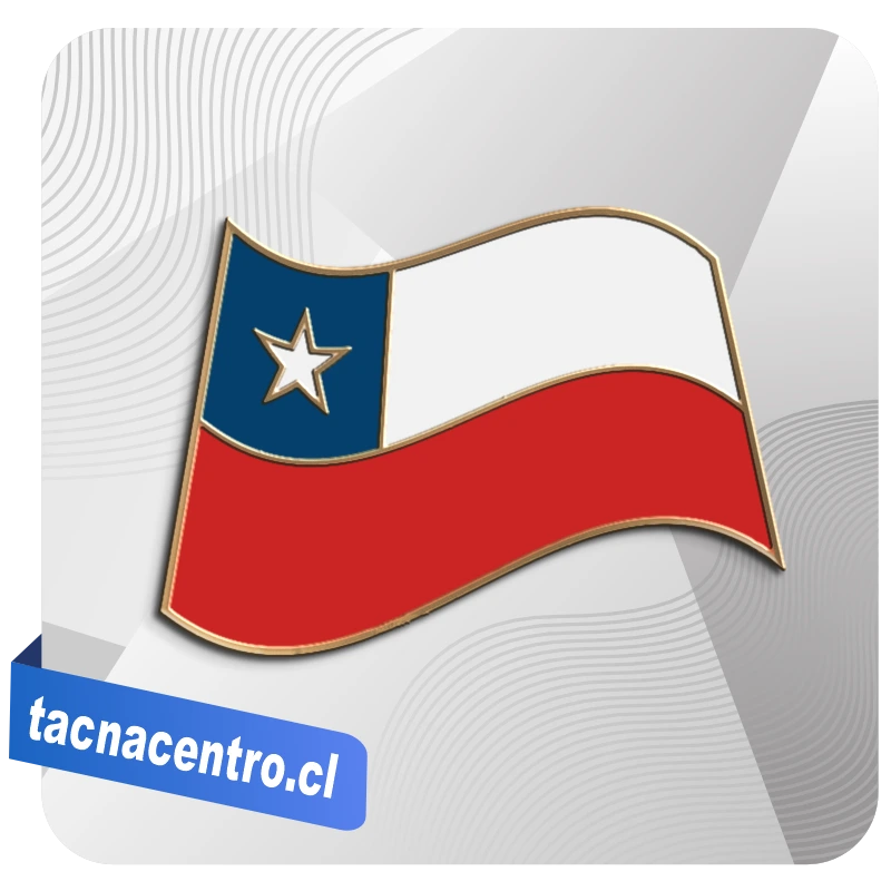 pines metalico esmaltado por mayor chile