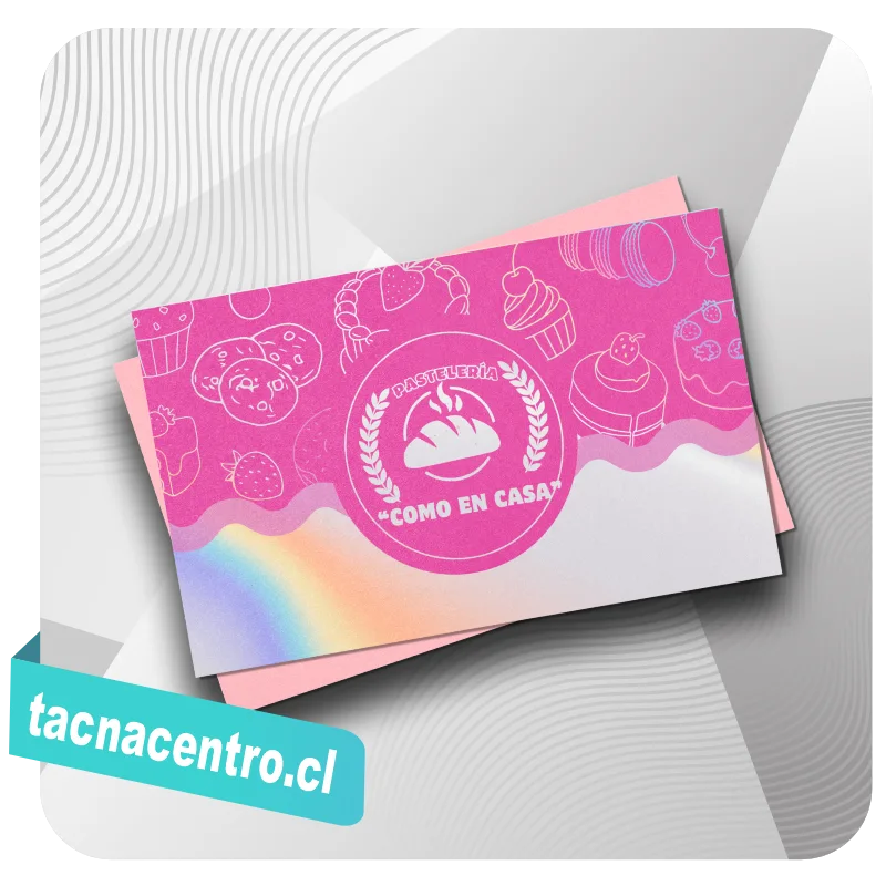 tarjetas comerciales impresas full color chile