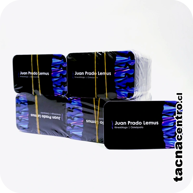 tarjetas de presentacion tamaño 90 x 53 mm con diseño gratuito chile