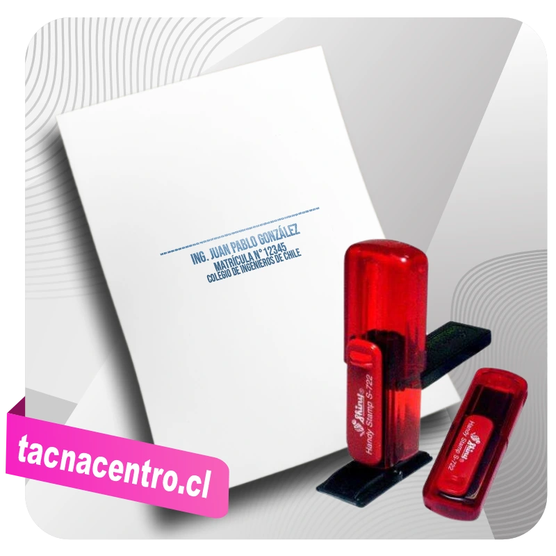 timbres de bolsillo personalizado chile