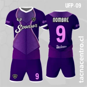 Uniforme de Futbol morado lila
