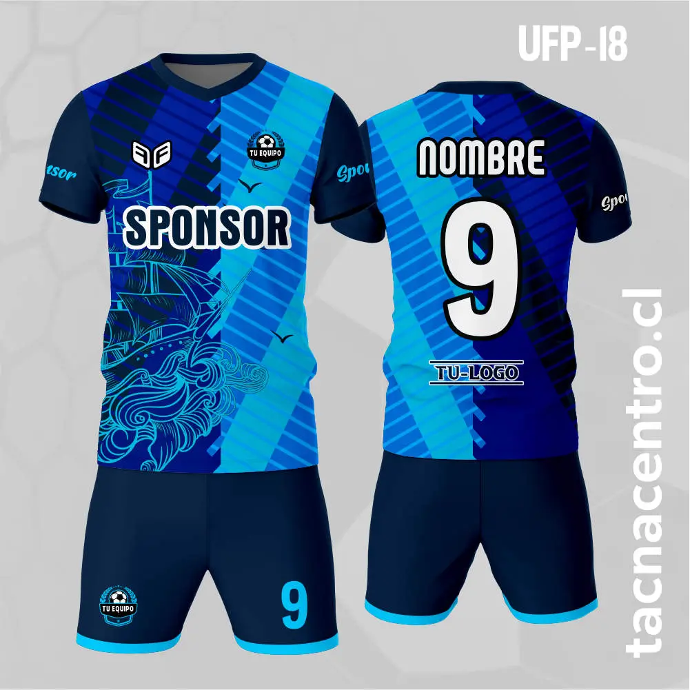 Uniforme de Futbol Barco Azul Celeste