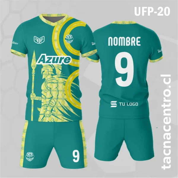 Uniforme de Futbol 300 Blanco Dorado 2 Uniforme de Futbol 300 verde amarillo