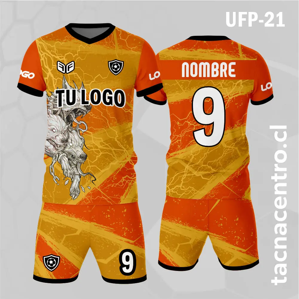 Uniforme de Futbol 3 Perros Naranja