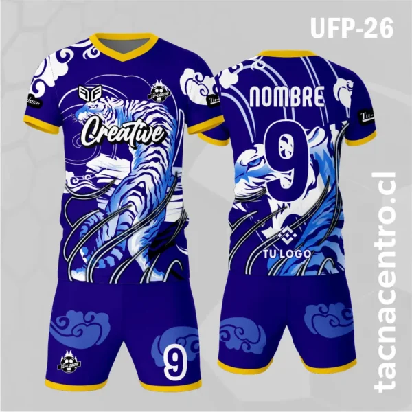 Uniforme de Futbol Tigre Rojo 2 Uniforme de Futbol Tigre azul