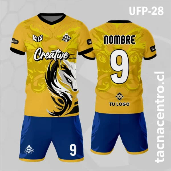 Uniforme de Futbol Zorro Amarillo 1 Uniforme de Futbol Zorro Amarillo