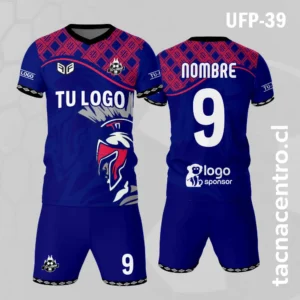 Uniforme de Futbol Soldado azul rosado