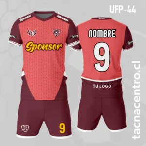 Uniforme de Futbol rosado con Puntos