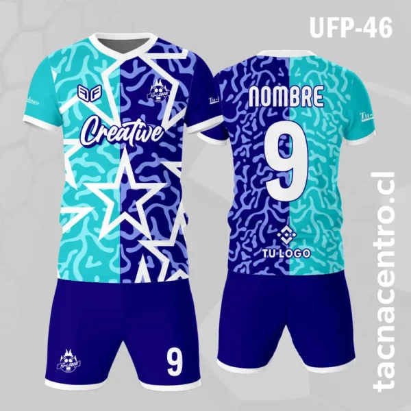 Uniforme de Futbol Estrella Azul Celeste 1 Uniforme de Futbol Estrella Azul Celeste