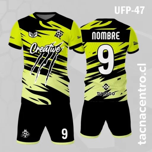 Uniforme de Futbol Garra Negra Amarilla