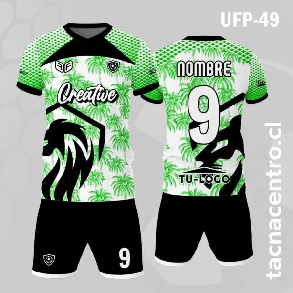 Uniforme de Futbol Negro Escudo Leon 2 Uniforme de Futbol verde blanco Escudo Leon