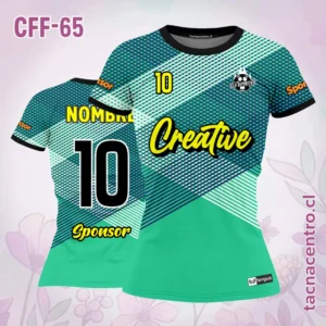 Modelos de Camisetas de Futbol Femenino 86 Camiseta de futbol femenino rombos verdes