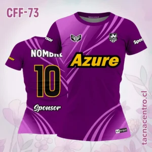 Camisetas de Futbol para Mujeres 22 Camiseta de futbol femenino Morado con rayas rosadas