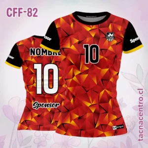 Camiseta de futbol femenino Pirámides rojas