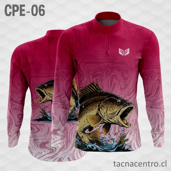 Camiseta de Pesca Rosado Pescado 1 Camiseta de Pesca Rosado Pescado