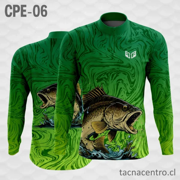 Camiseta de Pesca Rosado Pescado 2 Camiseta de Pesca verde manchas Pescado