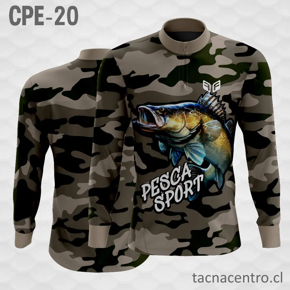 Camiseta de Pesca Negra Pesca Sport