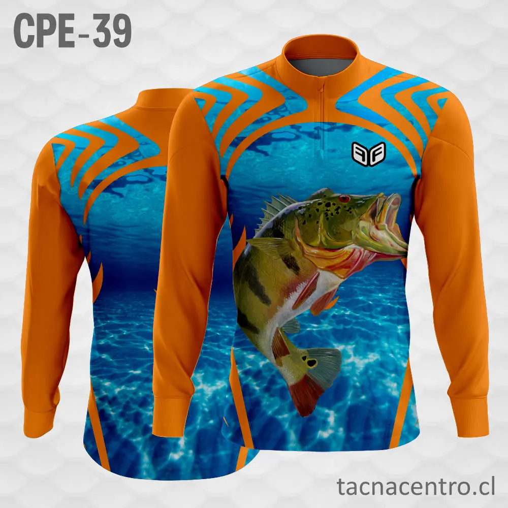 Camiseta de Pesca Bajo el Agua Naranja