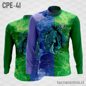 Camiseta de Pesca Ancla Doble Color