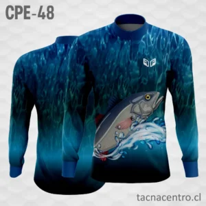 Camiseta de Pesca Pescado Azul Olas