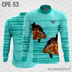 Camiseta de Pesca Doble Pez Naranja