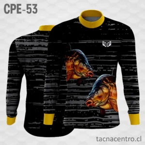 Camiseta de Pesca Doble Pez Naranja