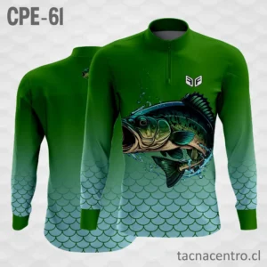 Camiseta de Pesca Escamas verdes