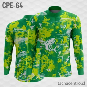 Camiseta de Pesca Manchas verdes