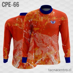 Camiseta de Pesca Naranja Pescado