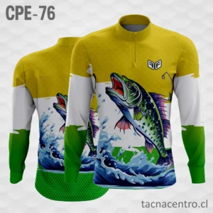 Camiseta de Pesca Escamas amarillas