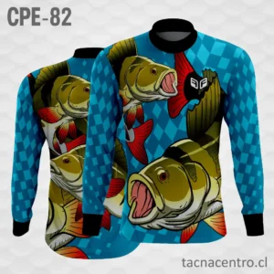 Camiseta de Pesca Doble Pez verde