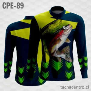 Camiseta de Pesca negro verde