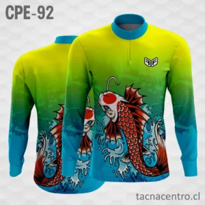 Camiseta de Pesca Pez Japones verde