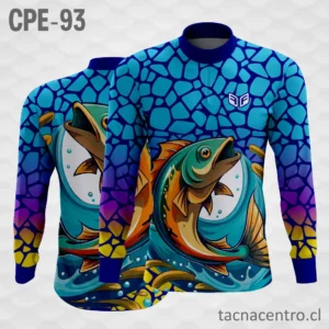 Camiseta de Pesca Pez de Colores