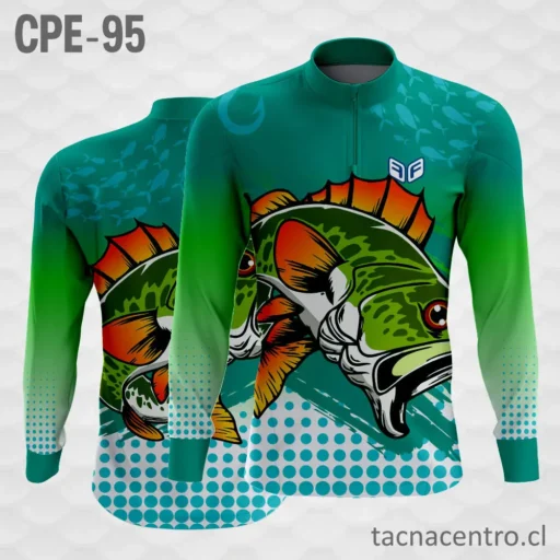 Camiseta de Pesca Puntos verdes