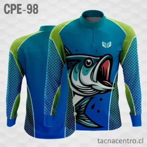 Camiseta de Pesca Plomo azul