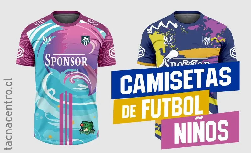 camisetas de futbol para niños, camisetas infantiles