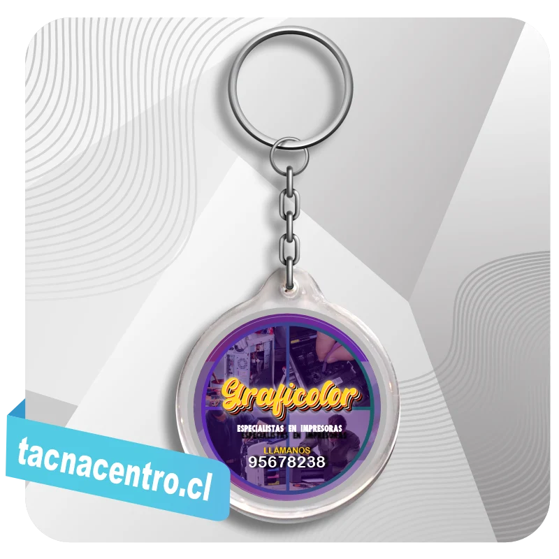llaveros acrilicos redondos personalizados con foto chile