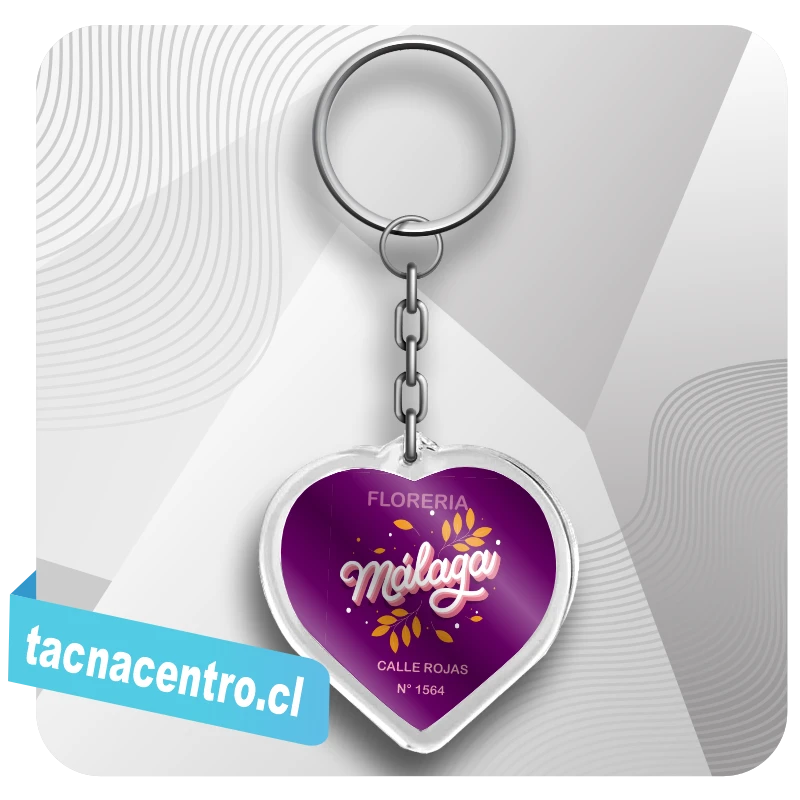 llavero acrilico de plastico transparente personalizados con foto chile