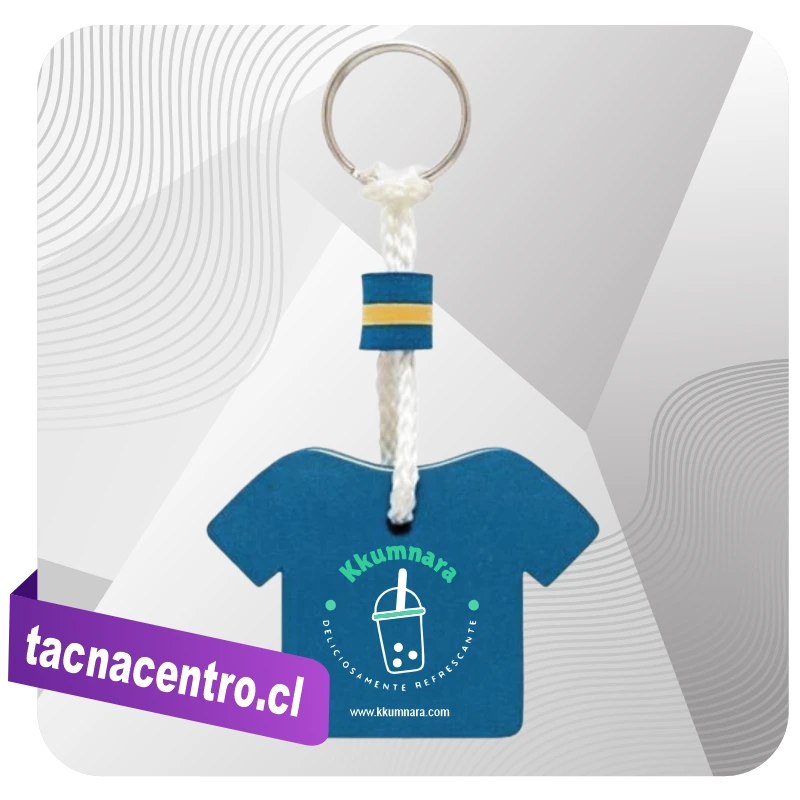 llavero de espuma eva con logo estampado