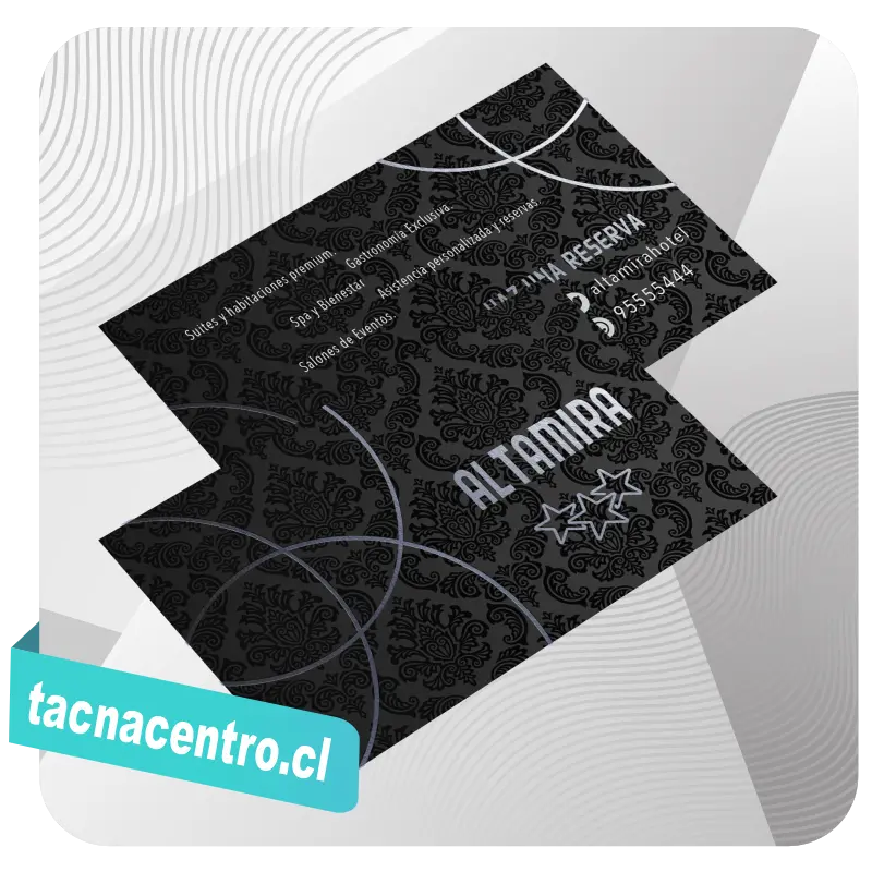 tarjetas de presentacion hot stamping modelos personalizados chile
