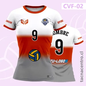 Camiseta de Voleibol Tricolor Difuminado