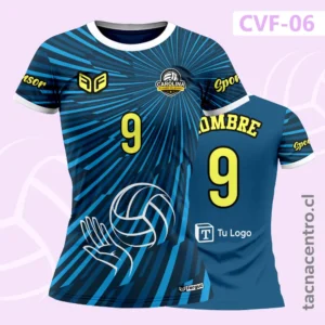 Camiseta de Voleibol Patron líneas con pelota