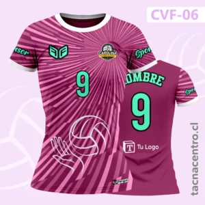 Camiseta de Voleibol Patron líneas con pelota