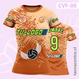 Camisetas de Voleibol Personalizadas 21 Camiseta de Voleibol Marron Pelota con alas